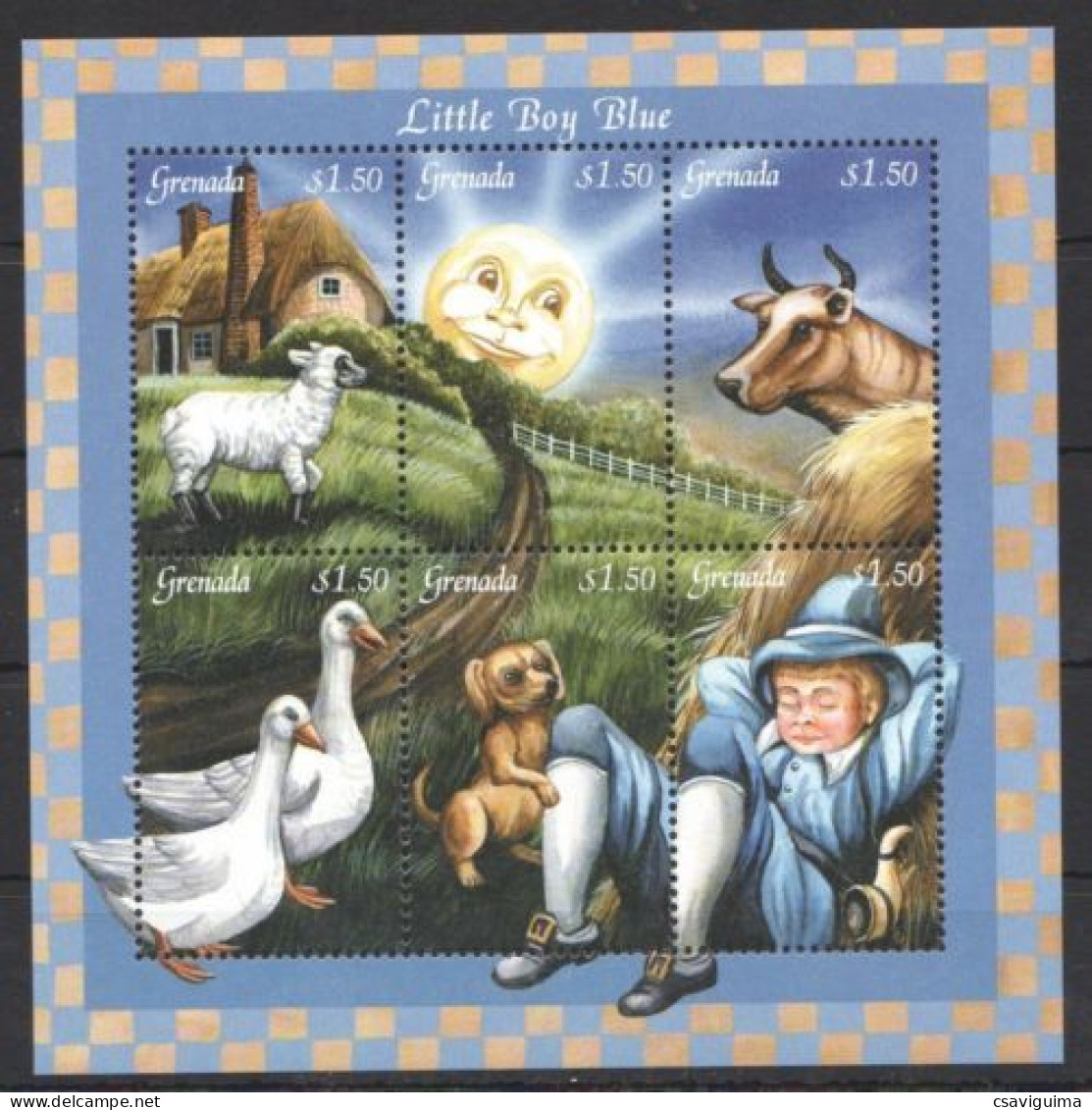 Grenada - 2000 - Farm Animals - Yv 3769/74 - Sonstige & Ohne Zuordnung