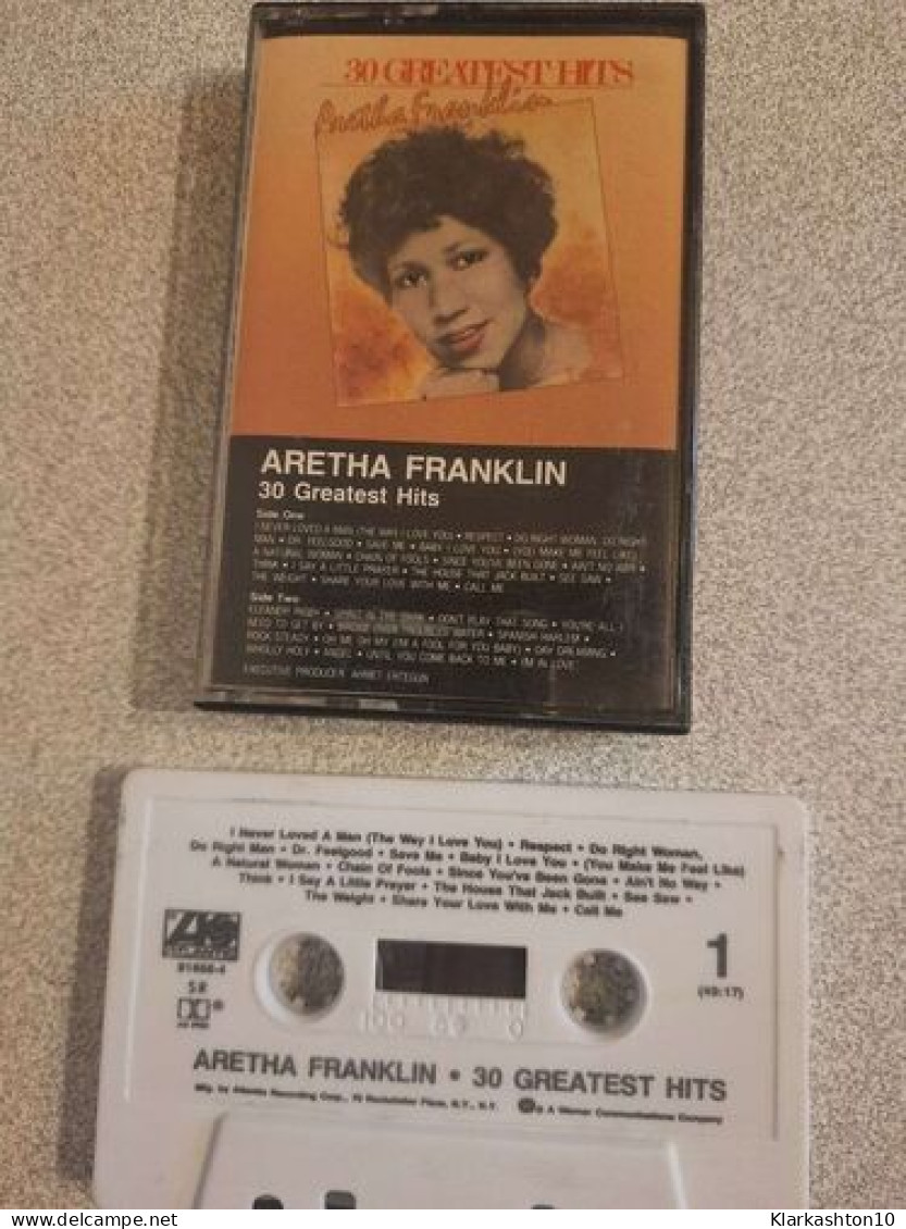 K7 Audio : Aretha Franklin - 30 Greatest Hits - Audiokassetten