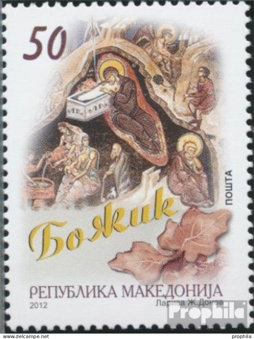 Makedonien 647 (kompl.Ausg.) Postfrisch 2012 Weihnachten - Macedonia