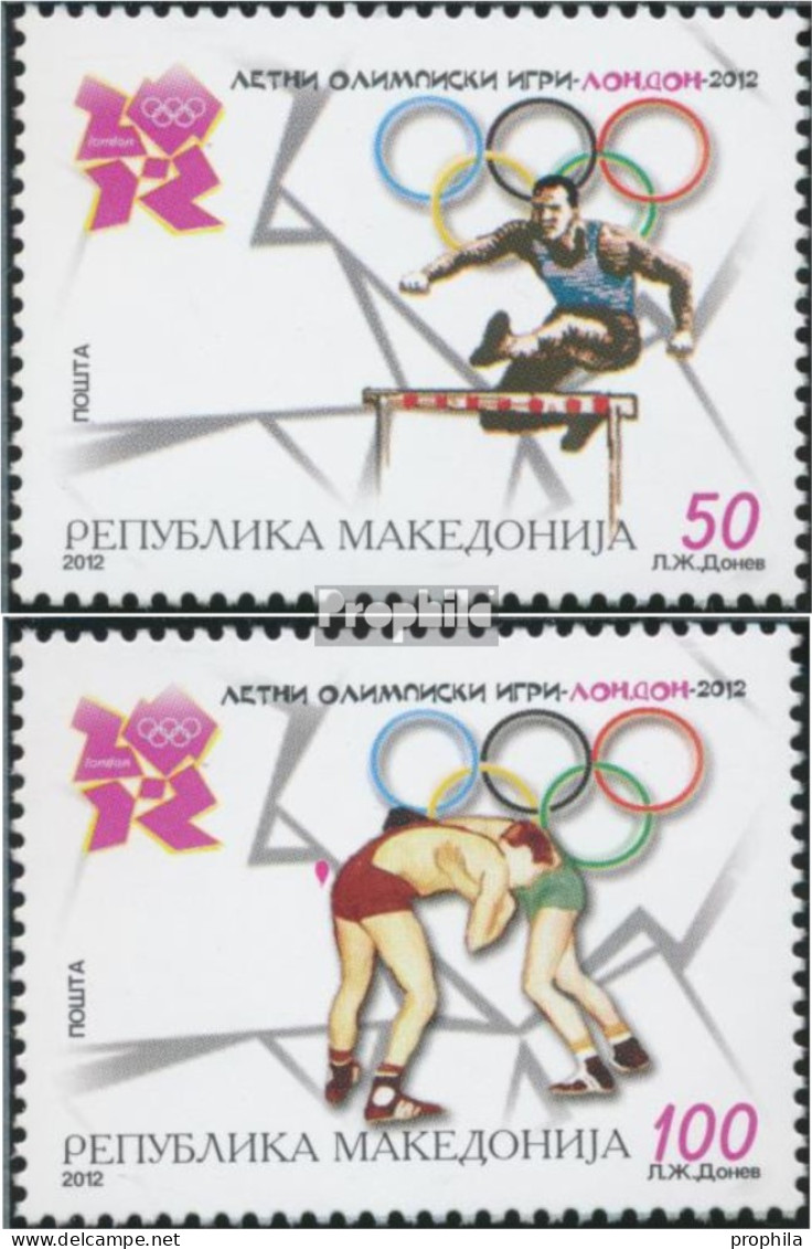 Makedonien 636-637 (kompl.Ausg.) Postfrisch 2012 Olympische Sommerspiele - Macedonië