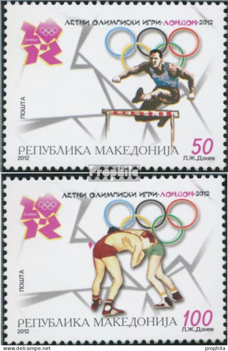Makedonien 636-637 (kompl.Ausg.) Postfrisch 2012 Olympische Sommerspiele - Macedonia
