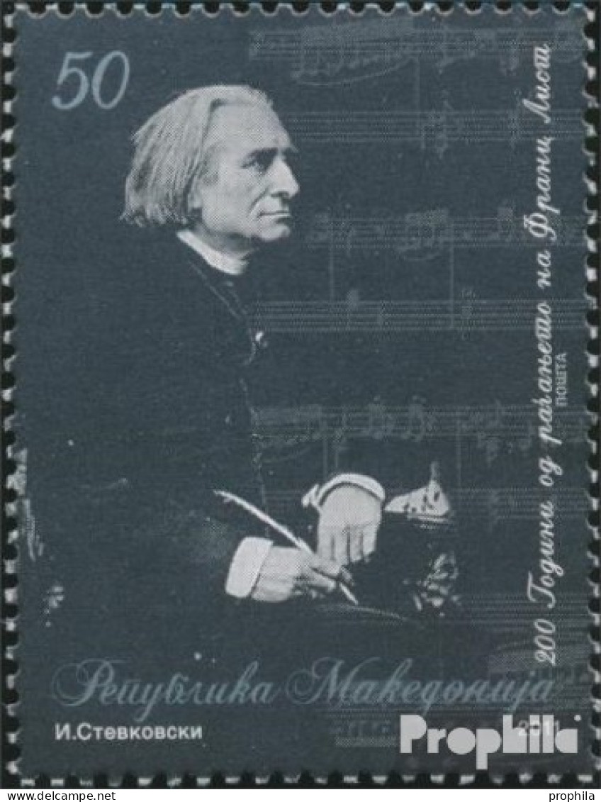 Makedonien 604 (kompl.Ausg.) Postfrisch 2011 Franz Liszt - Macedonië