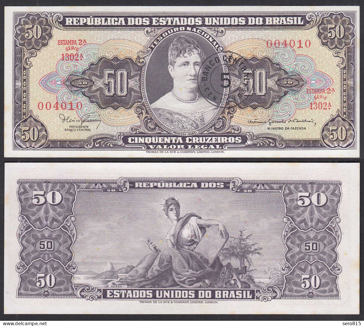 BRASILIEN - BRAZIL 5 Centavos Auf 50 (1966-67) UNC (1) Pick 184b   (31106 - Autres - Amérique