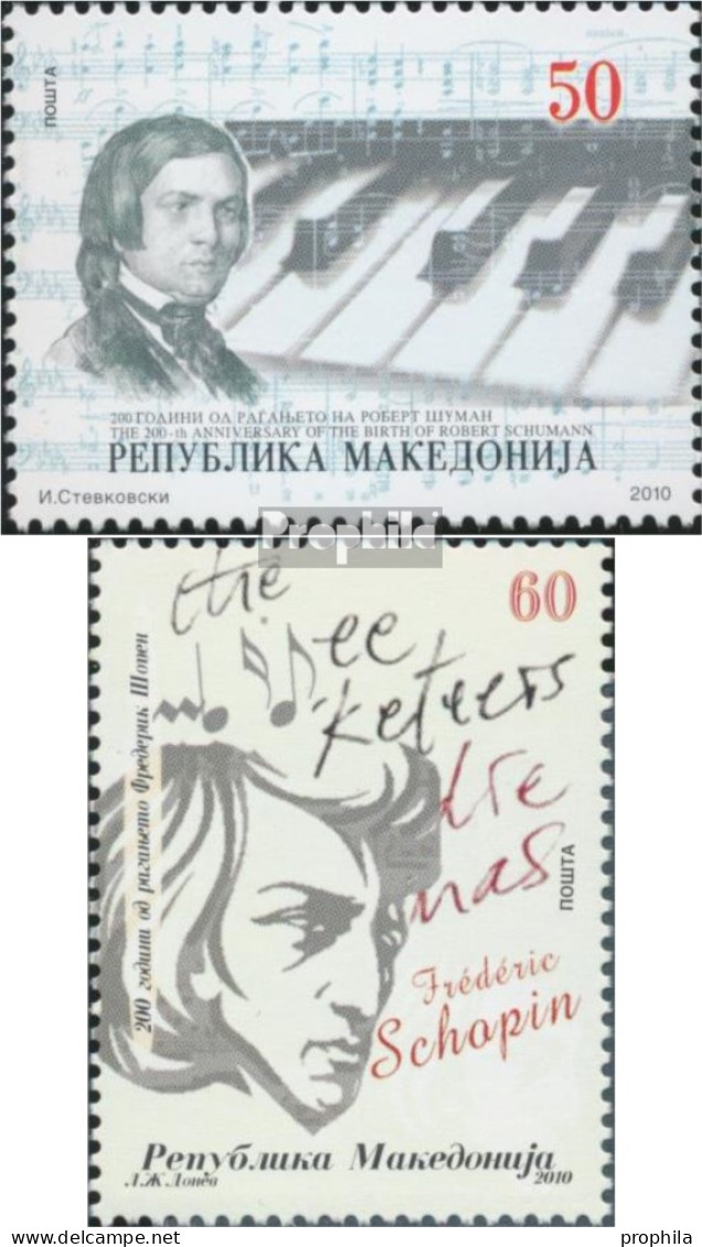 Makedonien 552-553 (kompl.Ausg.) Postfrisch 2010 Schuhmann & Chopin - Macedonie