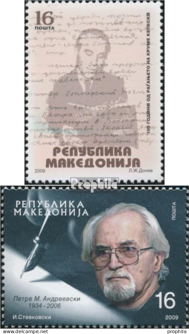 Makedonien 524,525 (kompl.Ausg.) Postfrisch 2009 Krume Kepeski, Andreevski - Makedonien