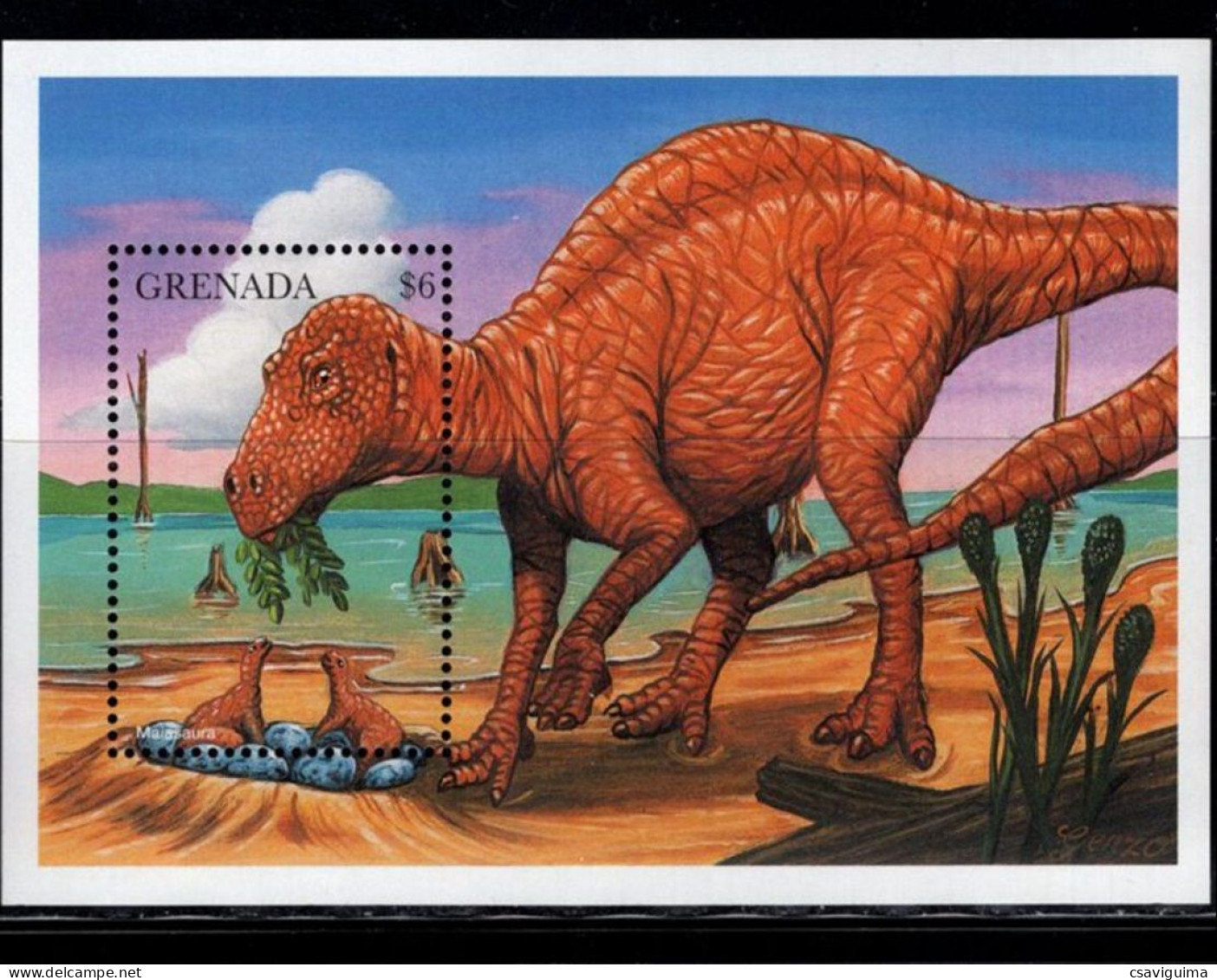 Grenada - 1998 - Prehistorics: Maiasaura - Yv Bf 498 - Prehistorics