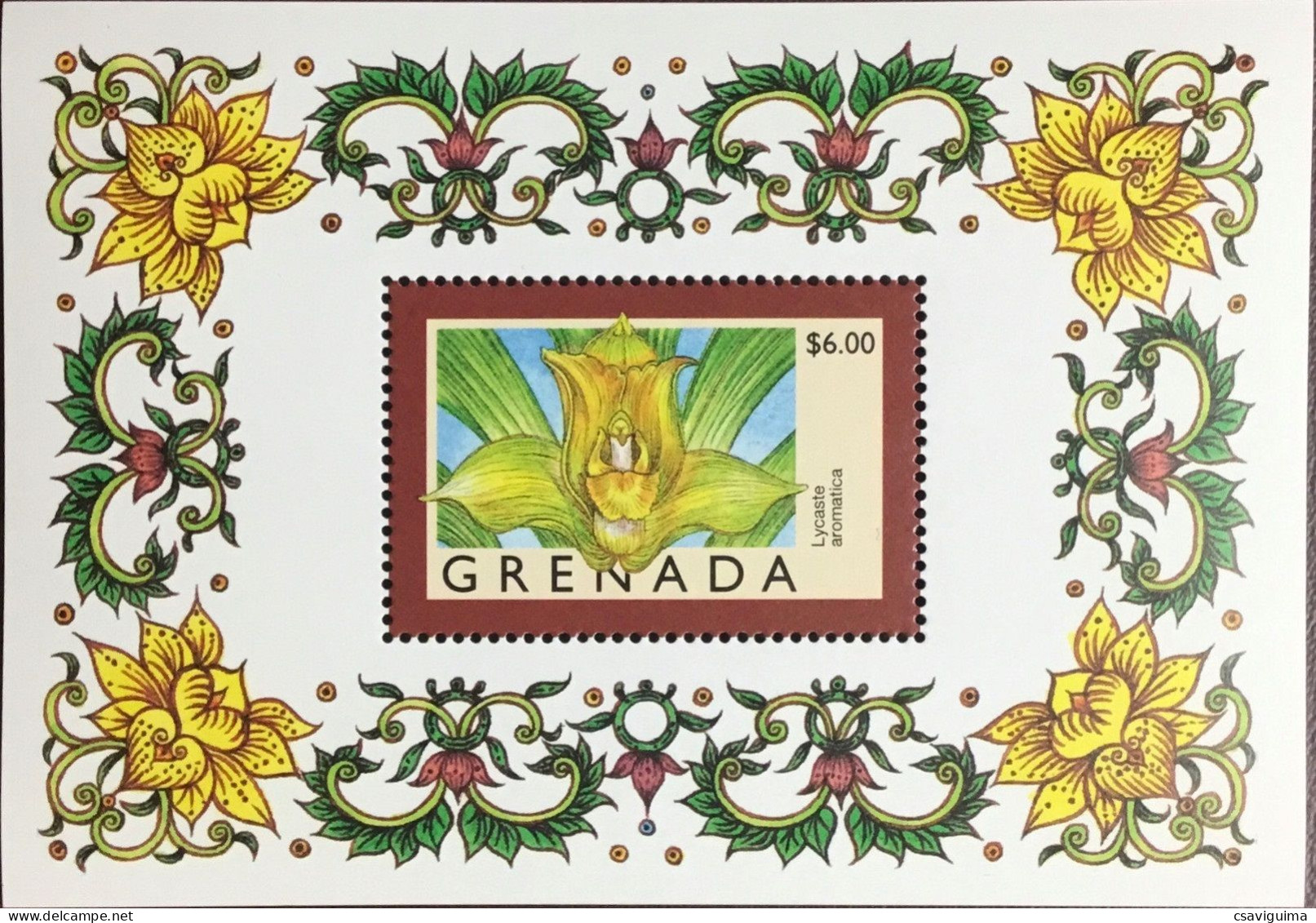 Grenada - 1998 - Orchids - Yv Bf 469 - Orchideeën