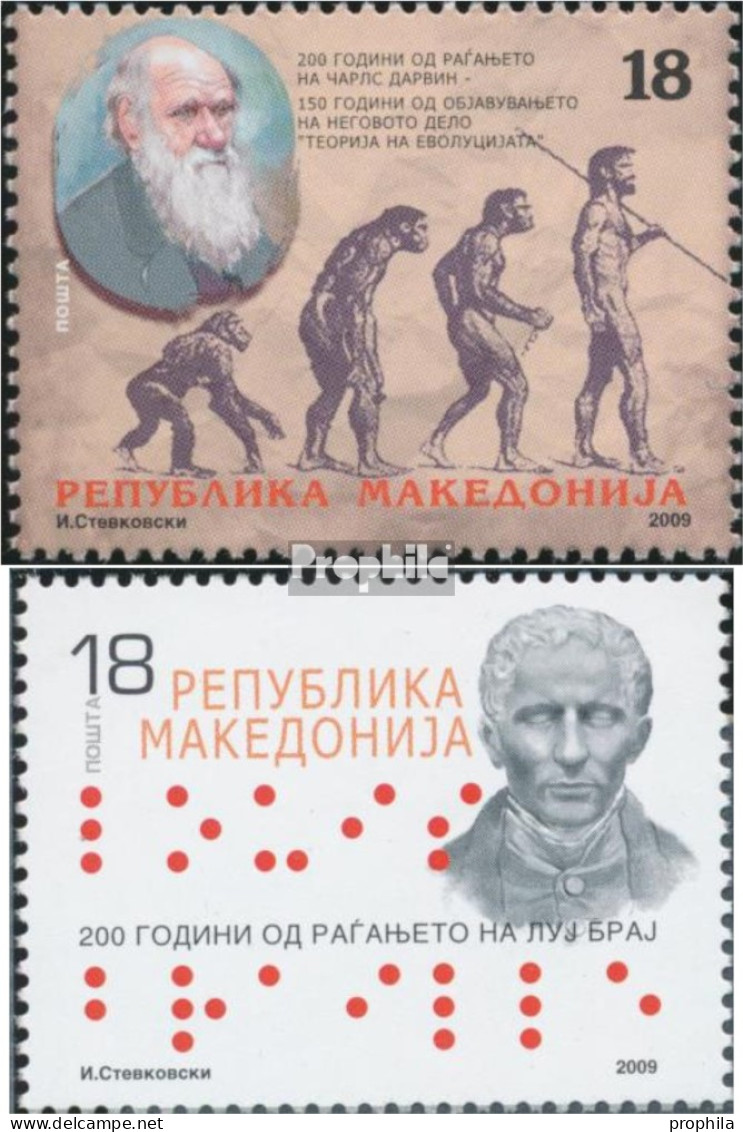 Makedonien 508-509 (kompl.Ausg.) Postfrisch 2009 Persönlichkeiten - Macedonië