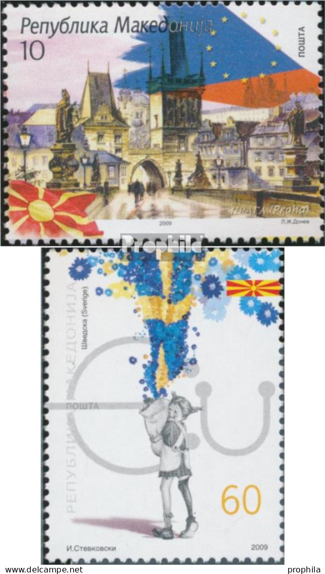 Makedonien 505-506 (kompl.Ausg.) Postfrisch 2009 Geplanter EU-Beitritt - Macedonia