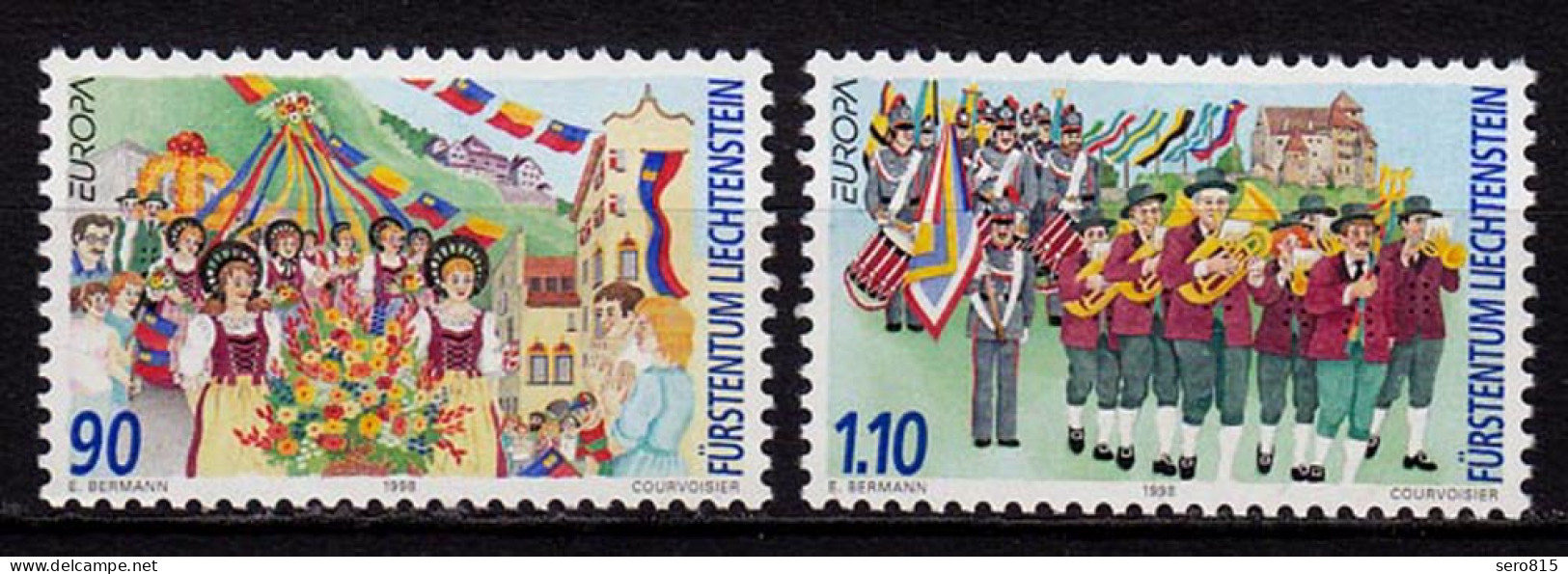 Liechtenstein Europa Cept 1998 Mi.1165-66 **   (c100 - Autres & Non Classés