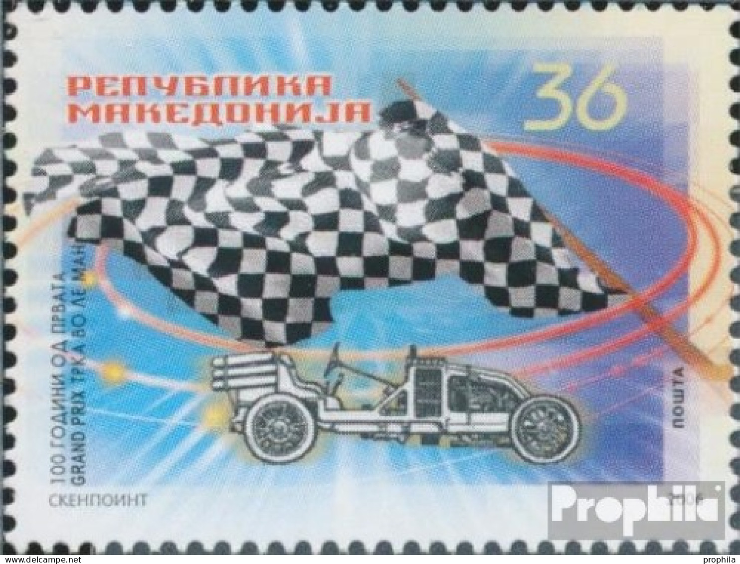 Makedonien 393 (kompl.Ausg.) Postfrisch 2006 Automobilrennen - Macedonië