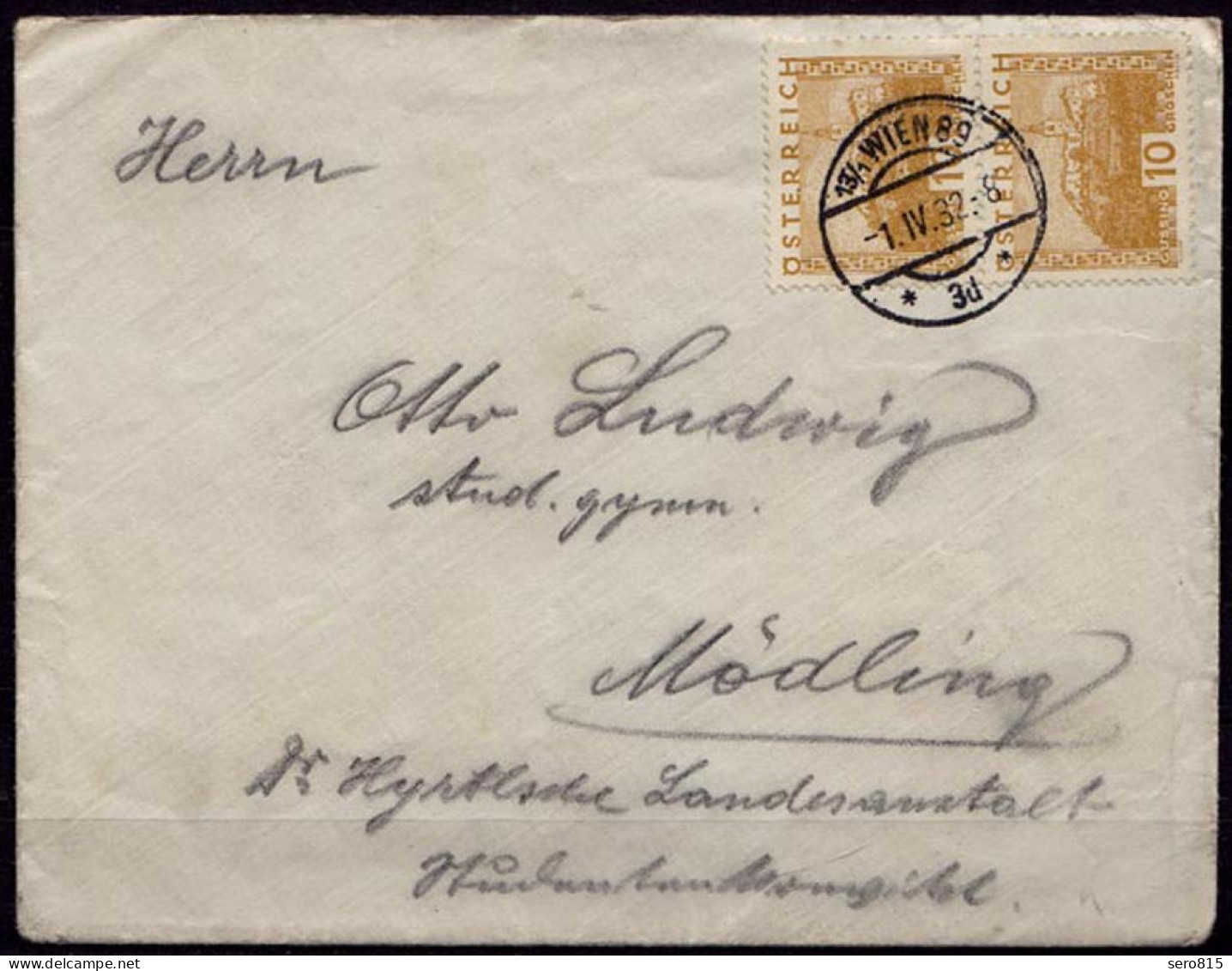 Wien - Mödling Brief 1932 (d028 - Altri - Europa