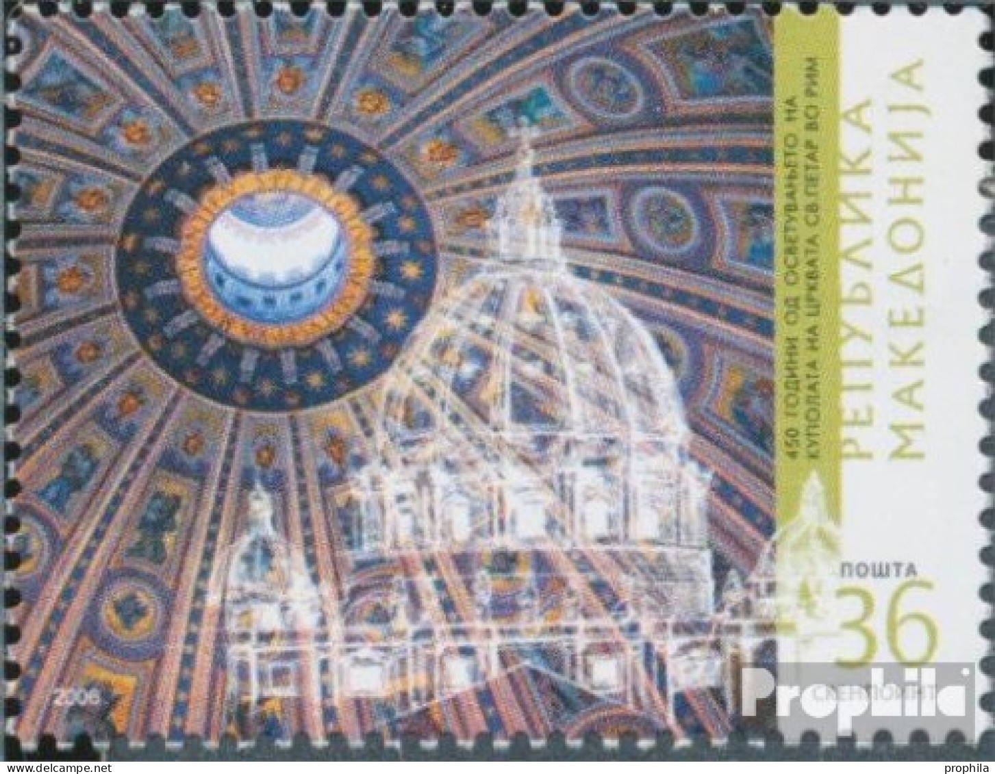 Makedonien 385 (kompl.Ausg.) Postfrisch 2006 Petersdom - Macedonië