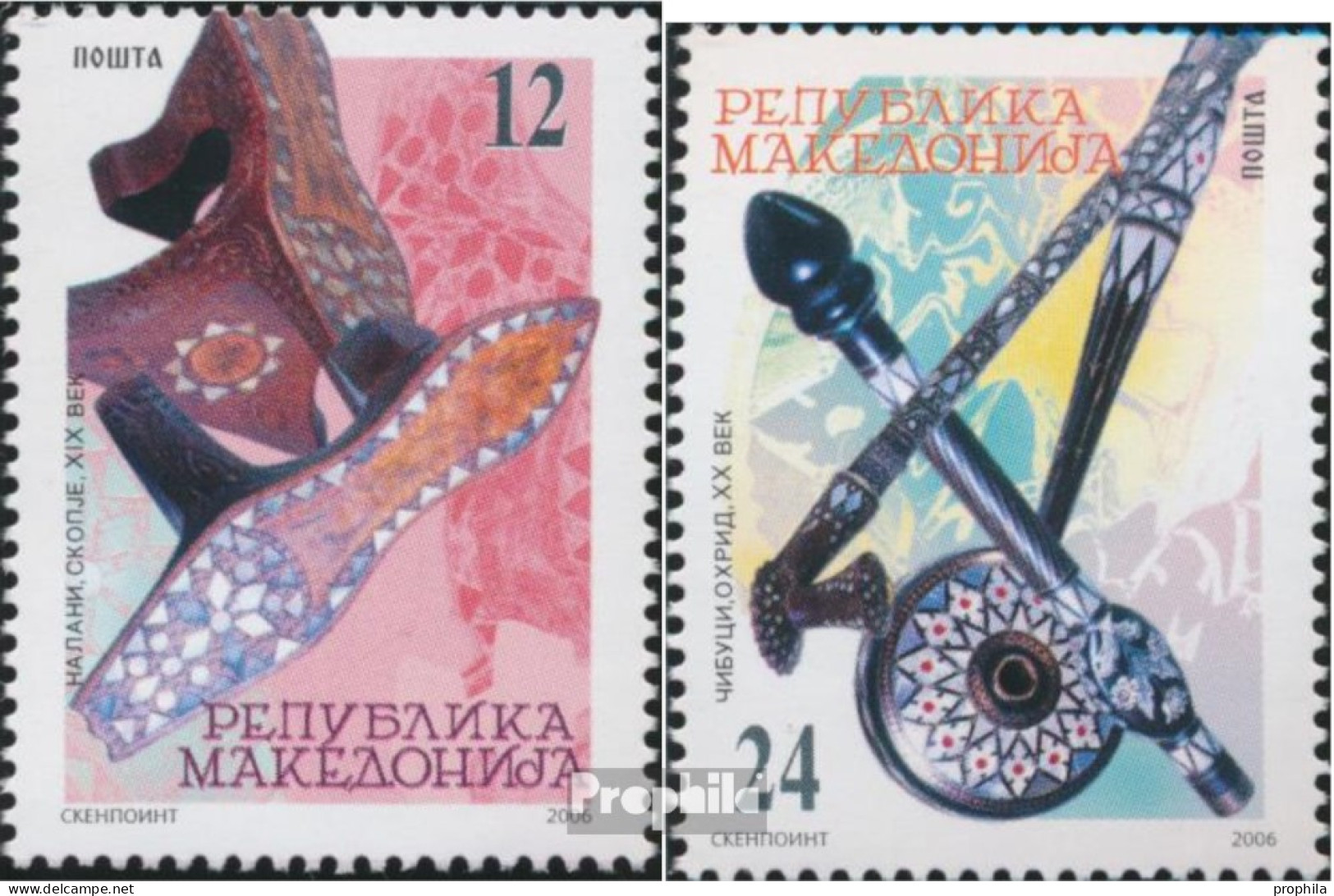 Makedonien 382-383 (kompl.Ausg.) Postfrisch 2006 Kunsthandwerk - Macedonië