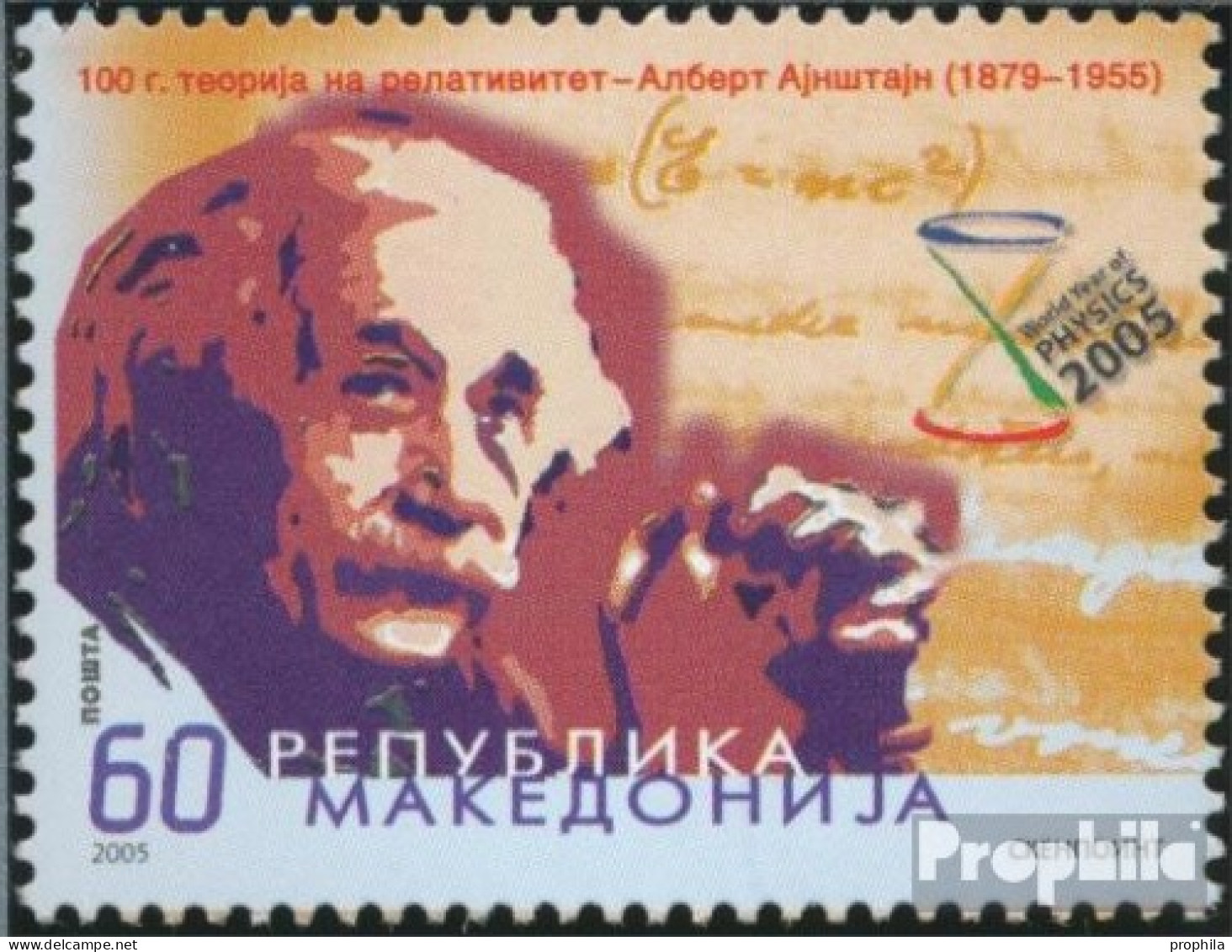 Makedonien 359 (kompl.Ausg.) Postfrisch 2005 Albert Einstein - Macedonie