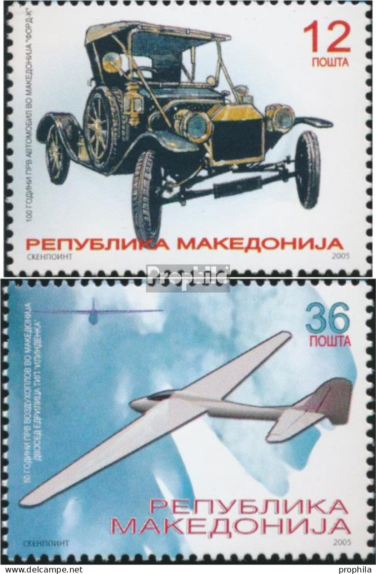 Makedonien 357-358 (kompl.Ausg.) Postfrisch 2005 Transportmittel - Makedonien