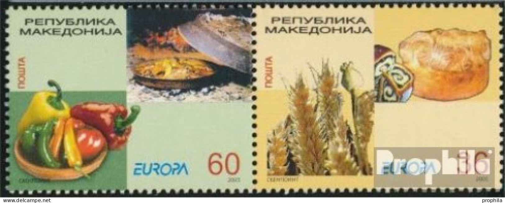 Makedonien 348-349 Paar (kompl.Ausg.) Postfrisch 2005 Europa - Gastronomie - Macedonie