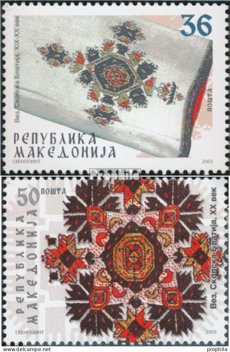 Makedonien 342-343 (kompl.Ausg.) Postfrisch 2005 Kunsthandwerk & Folklore - Macedonië