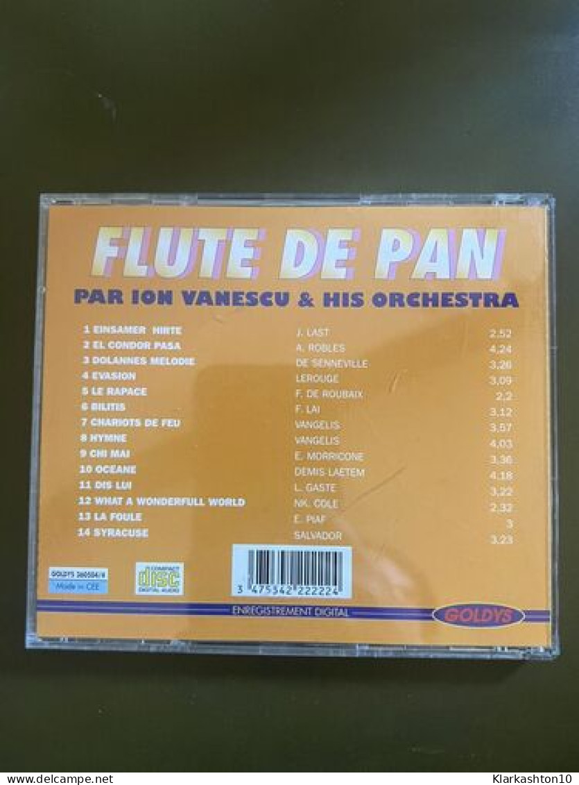 Flute De Pan : Par Ion Vanescu Et His Orchestra - Other & Unclassified