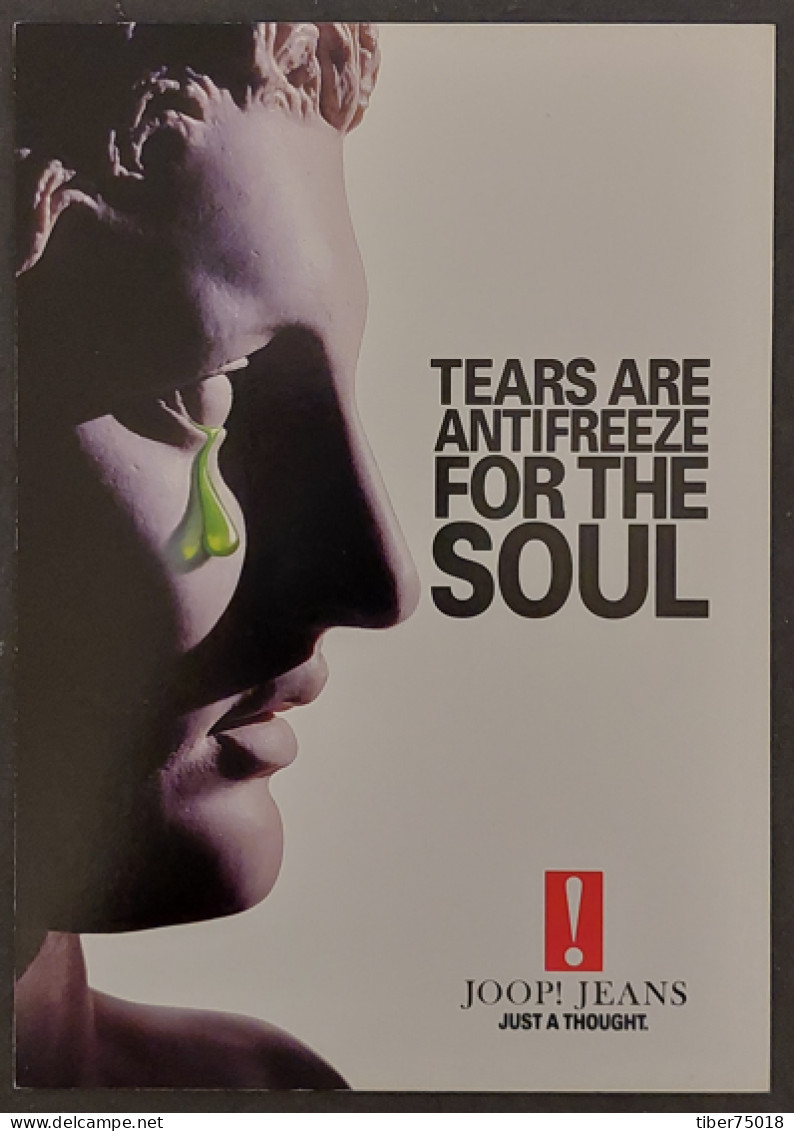 Carte Postale - Joop ! Jeans (mode) Tears Are Antifreeze For The Soul (larme Sur Une Statue) - Mode