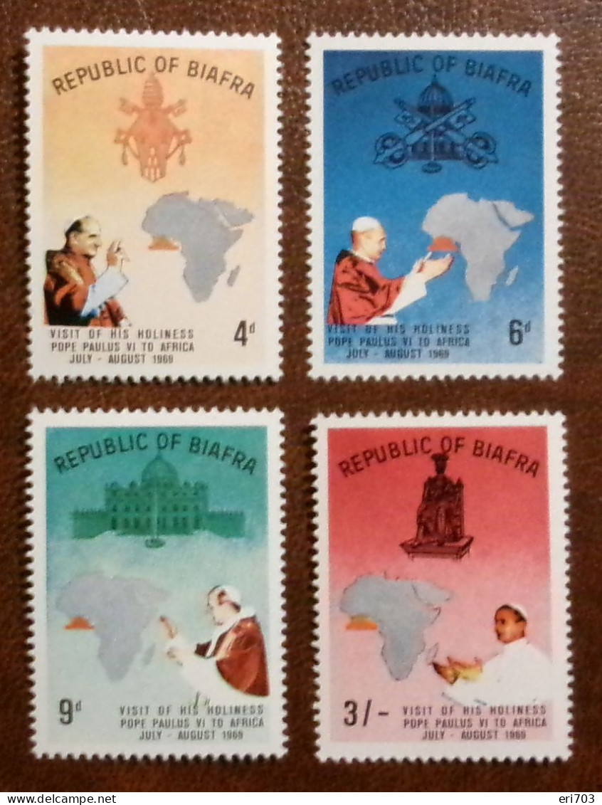 BIAFRA 1969 - Y.&T. 35/38 - PAUSELIJK BEZOEK - MNH - Otros - África