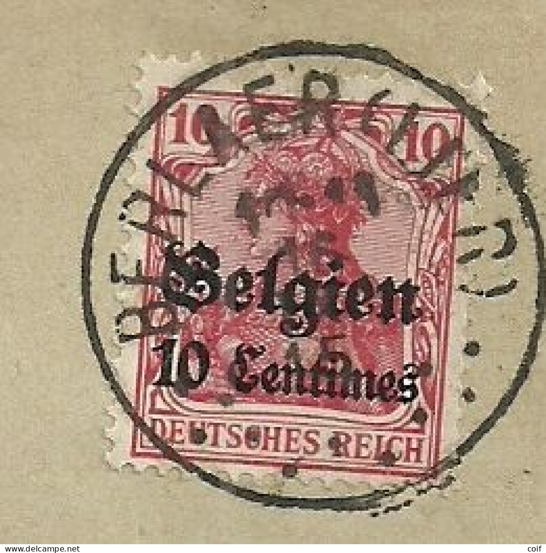 Bz 3 Op Brief Stempel BERLAER (LIER) - OC1/25 General Government