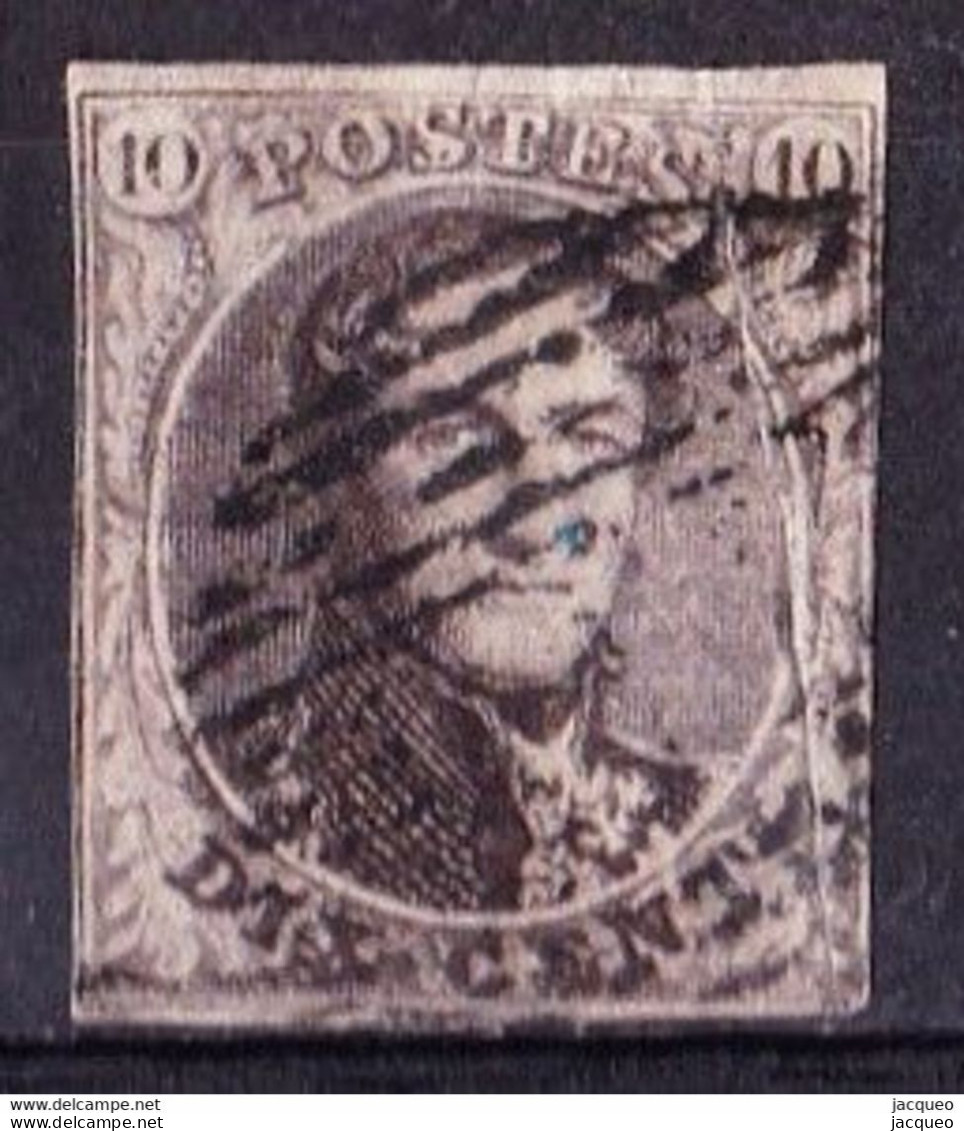 N°6   OBL.   GRAND PLI ARCORDEON    1855 - 1851-1857 Medallones (6/8)