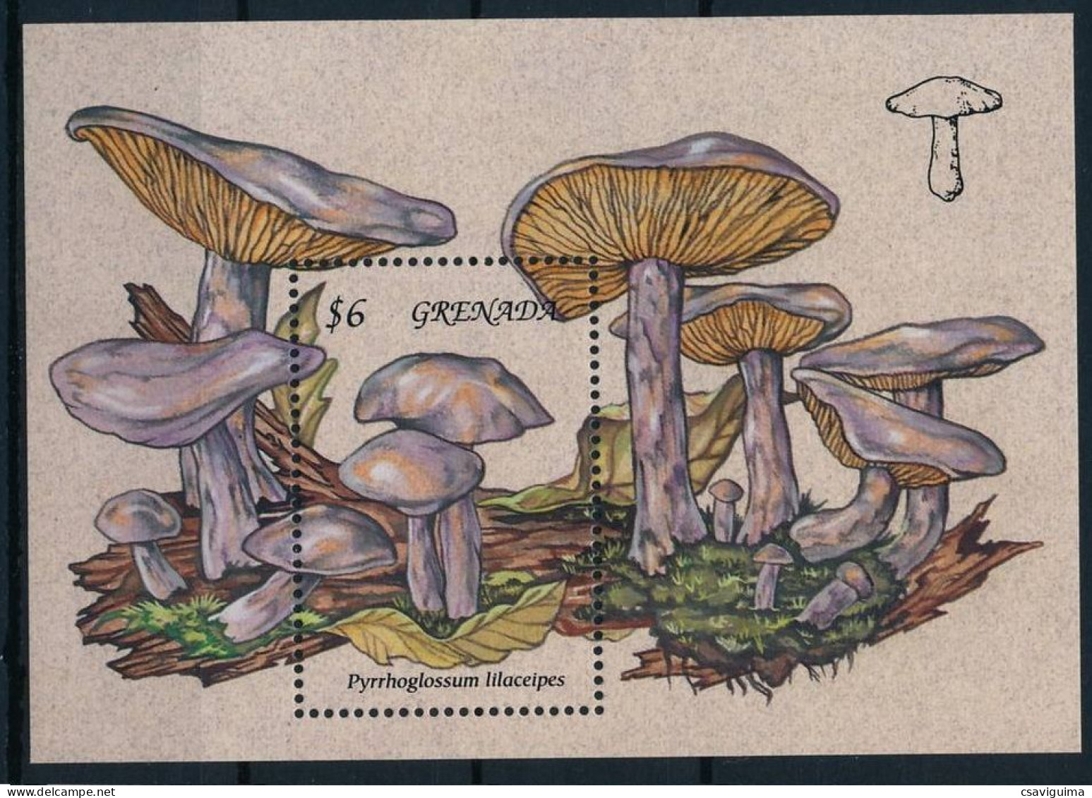 Grenada - 1994 - Mushrooms - Yv Bf 353 - Funghi