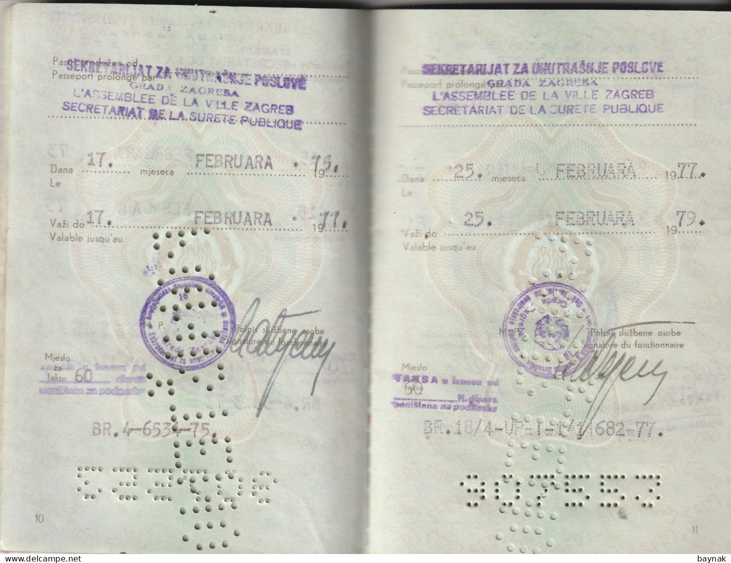 P304 -   SFR YUGOSLAVIA   --  PASSPORT    -  LADY  - 1973  --  VISA:  SPAIN - Historische Dokumente