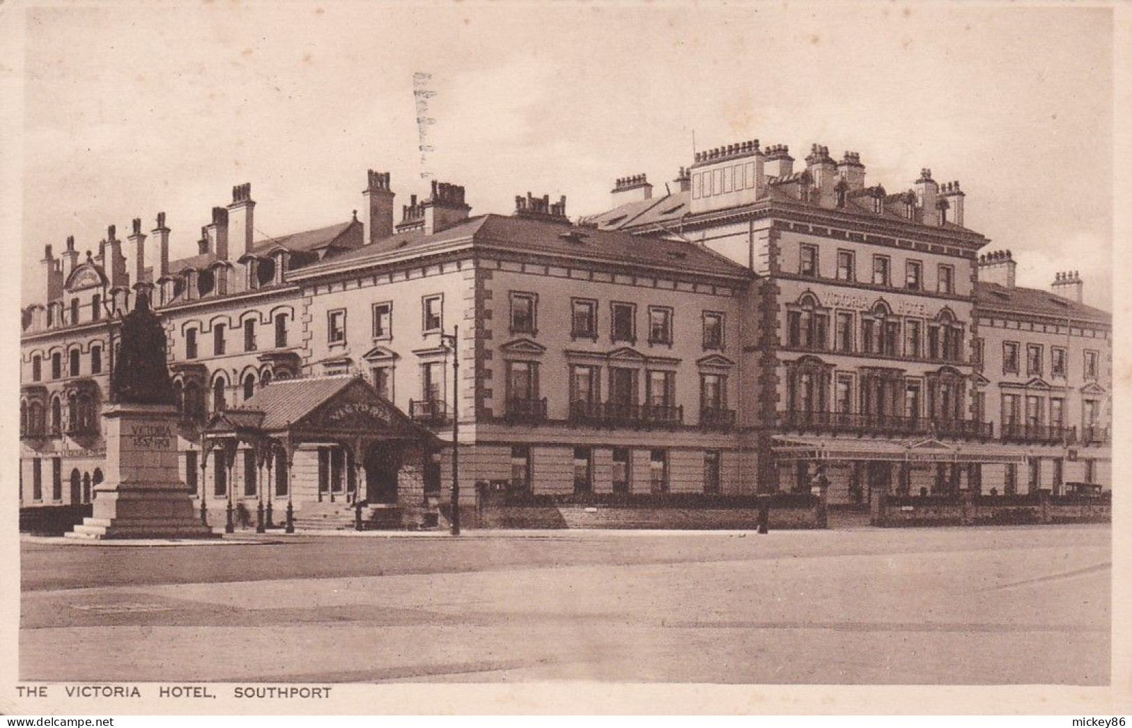 U-K --SOUTHPORT--1933--The Victoria Hotel ---timbre....cachet - Southport