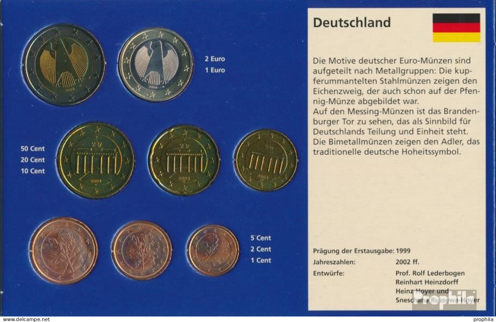 BRD 2003 Stgl./unzirkuliert Kursmünzensatz Gemischte Buchstaben 2003 Euro Nachauflage - Deutschland