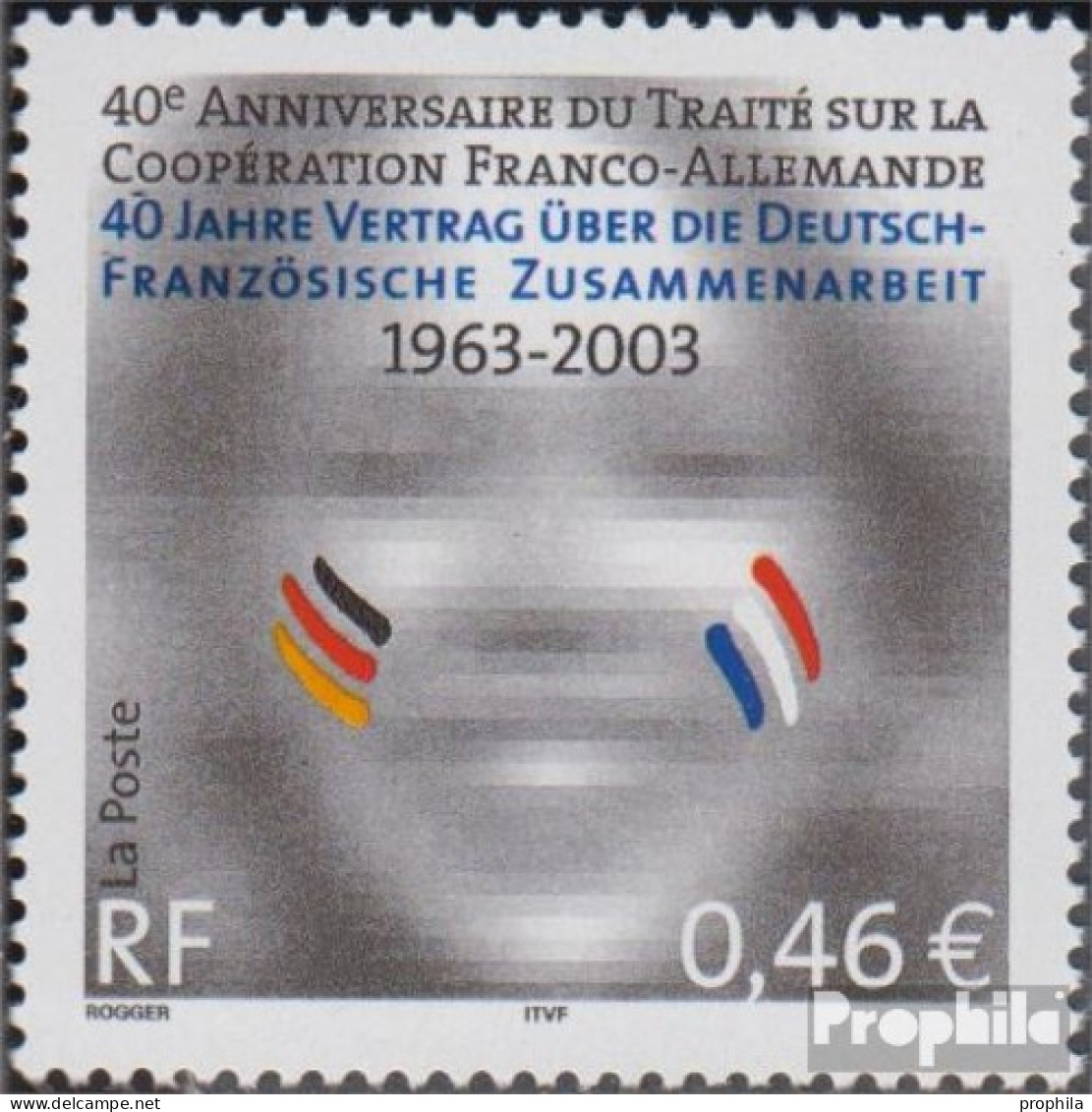 Frankreich 3681 (kompl.Ausg.) Postfrisch 2003 Zusammenarbeit - Nuevos