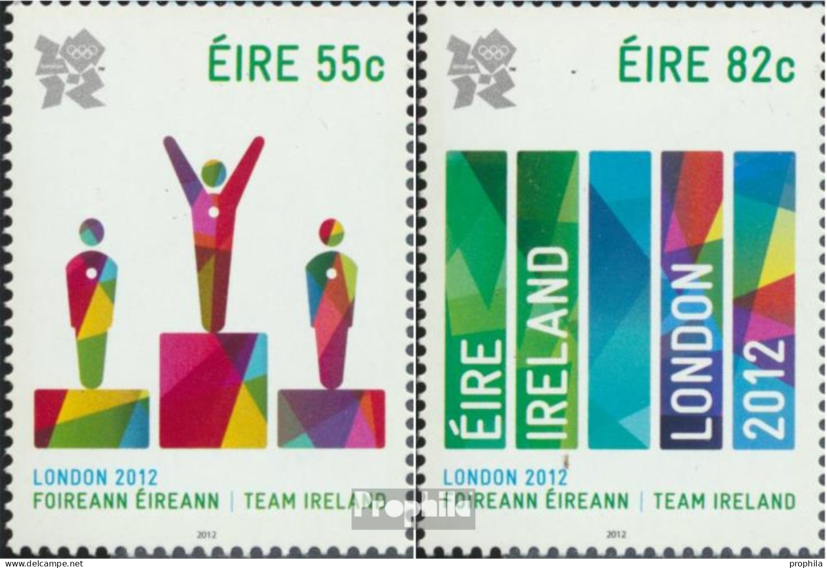 Irland 2028-2029 (kompl.Ausg.) Postfrisch 2012 Olympische Sommerspiele - Ongebruikt