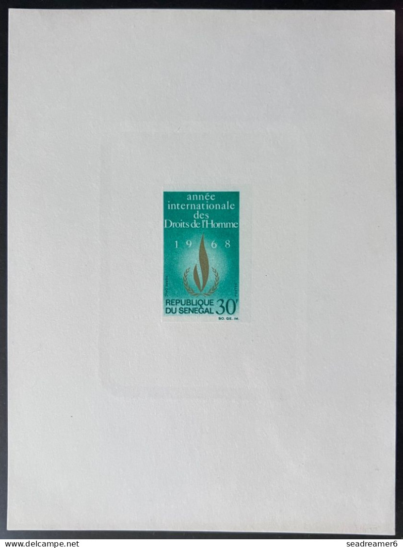 SÉNÉGAL Epreuve De Luxe Deluxe Proof EL N°303 Année Internationale Des Droits De L'homme Human Rights 20th Anniversary - Senegal (1960-...)