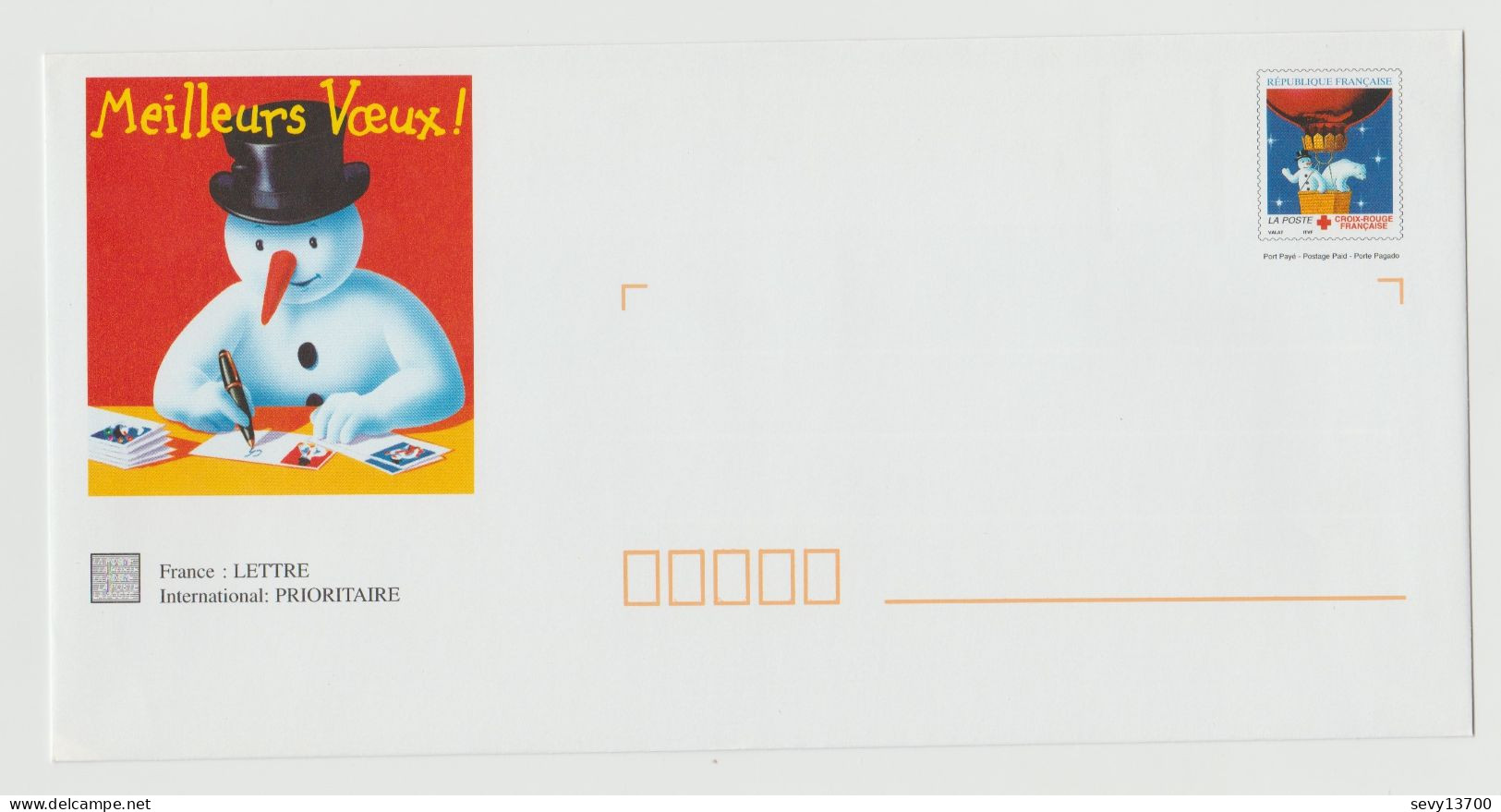 France Année 1995  3 Enveloppes Prêts à Poster Meilleurs Voeux - Lettre Prioritaire Internationale - Prêts-à-poster:  Autres (1995-...)