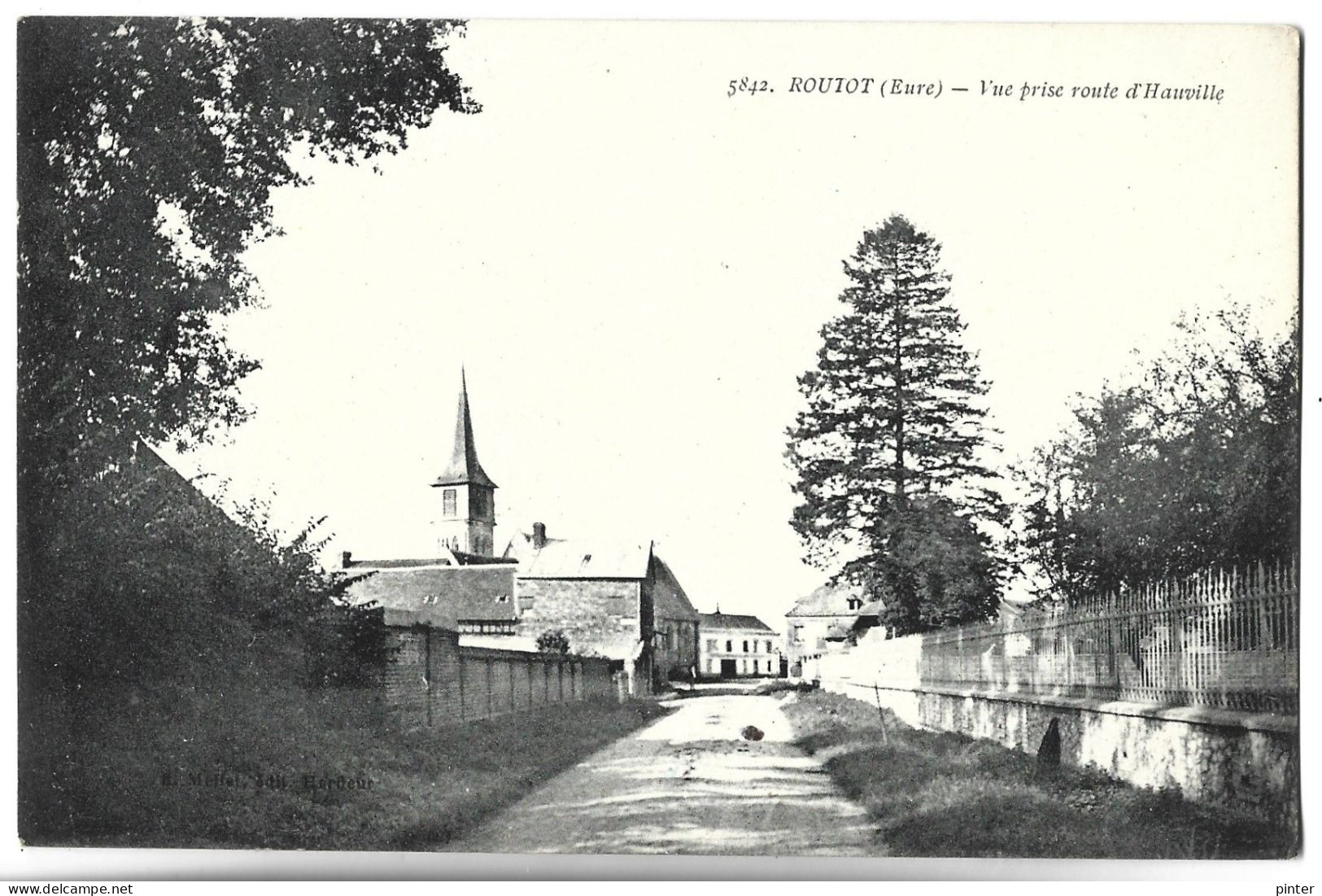 ROUTOT - Vue Prise Route D'Hauville - Routot