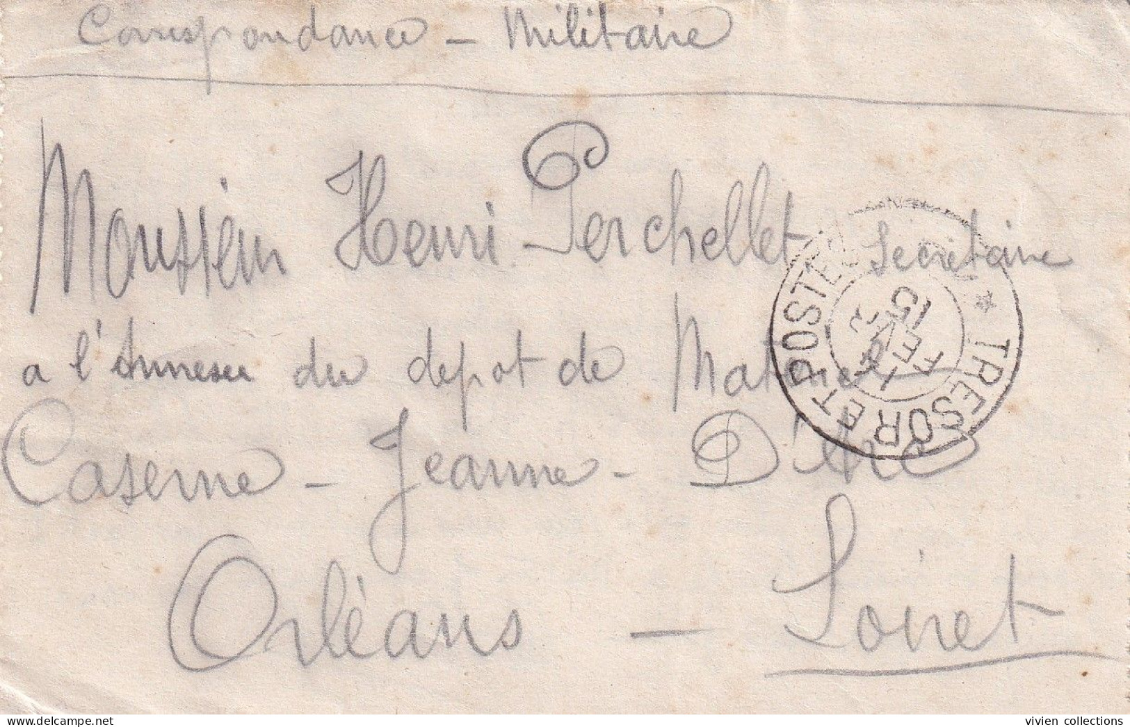 [Orléans] (45) Lettre De Griveau 7eme Groupe De Cyclistes Secteur SP 19 En 1915 "consigne Interdit Donner Indications" - 1. Weltkrieg 1914-1918