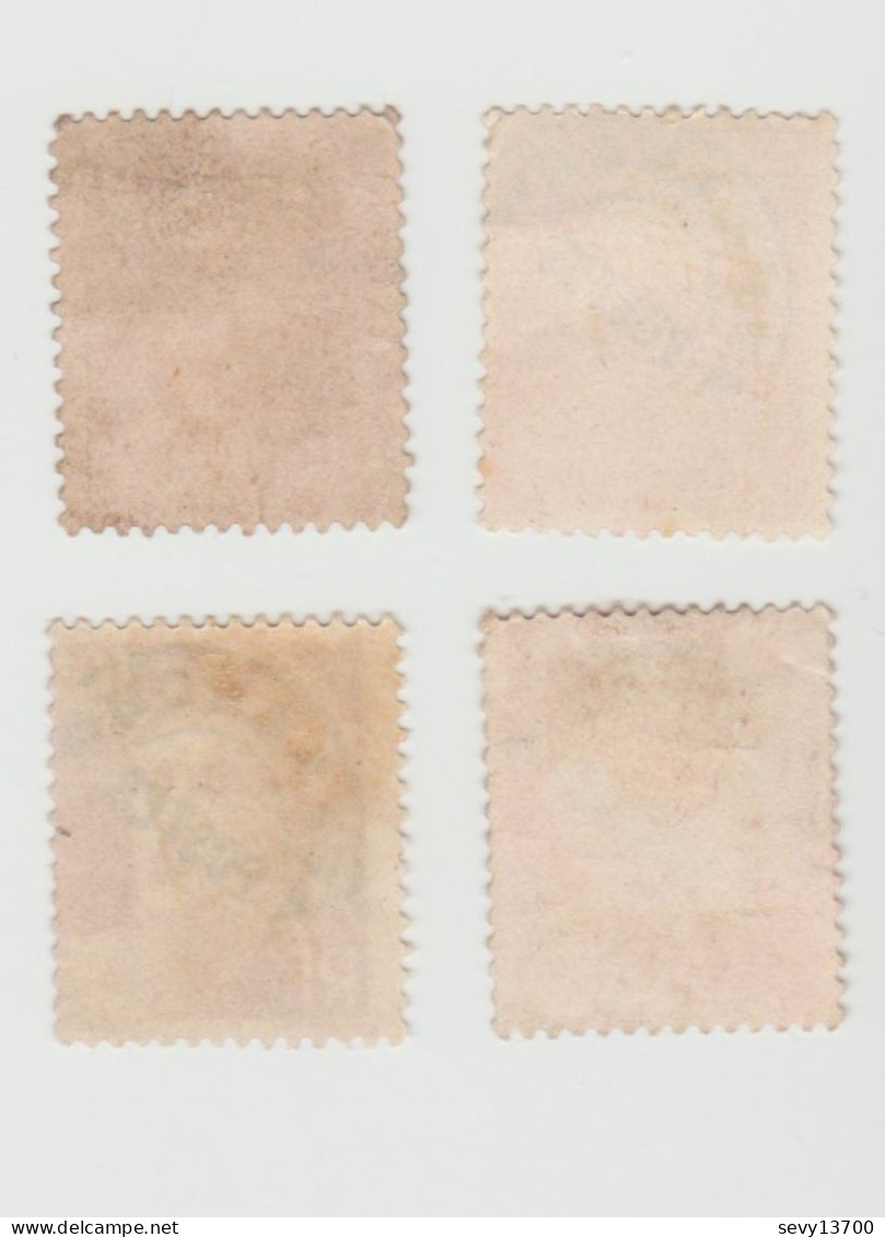 France 4 Timbres Marianne De Gandon Préoblitérés Variété YT N° 95 - 100 - 102 - 104 A De Affranchissement Plein - Oblitérés