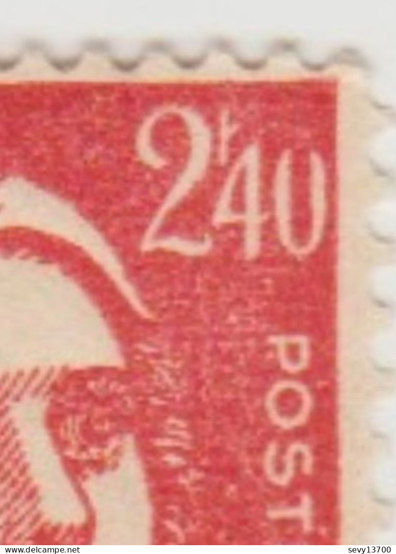 France Variété YT N° 714 Neuf Marianne De Gandon Le 0 De 2f40 Non Fermé Et Le Haut Du Bonnet Séparé - Used Stamps