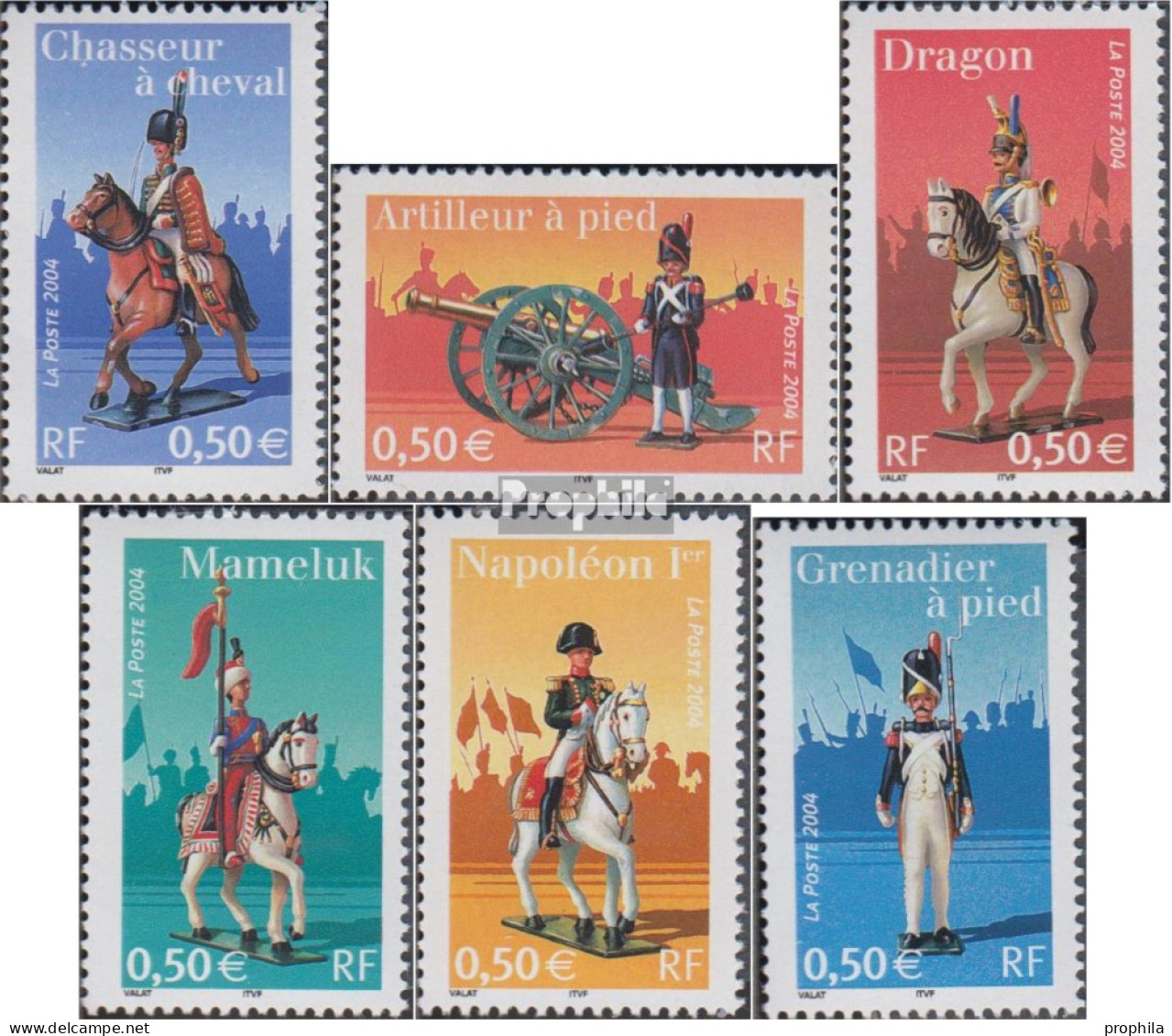 Frankreich 3823-3828 (kompl.Ausg.) Postfrisch 2004 Napoleon I. Und Die Kaiserliche Gar - Nuevos