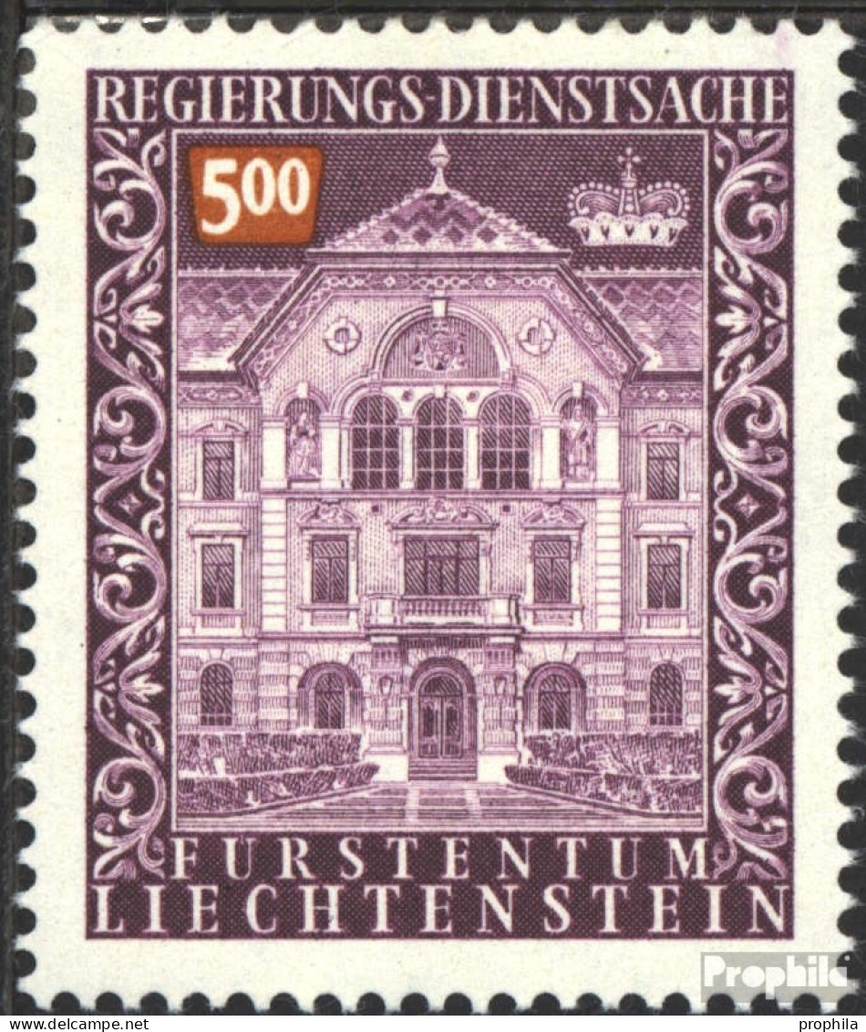 Liechtenstein D69 (kompl.Ausg.) Postfrisch 1989 Dienstmarken - Servizio