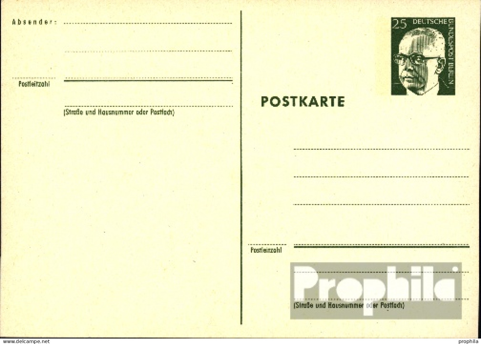 Berlin (West) P82 Amtliche Postkarte Gefälligkeitsgestempelt Gebraucht 1971 Heinemann - Sonstige & Ohne Zuordnung