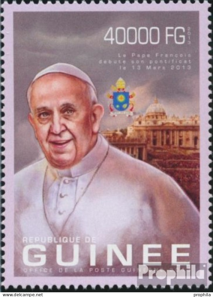 Guinea 9949 (kompl. Ausgabe) Postfrisch 2013 Papst Franziskus - Guinea (1958-...)