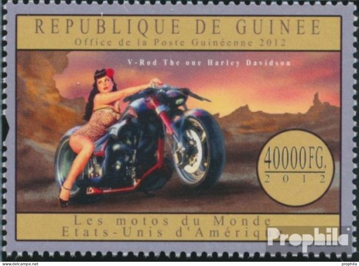 Guinea 9548 (kompl. Ausgabe) Postfrisch 2012 Motorräder - Guinea (1958-...)