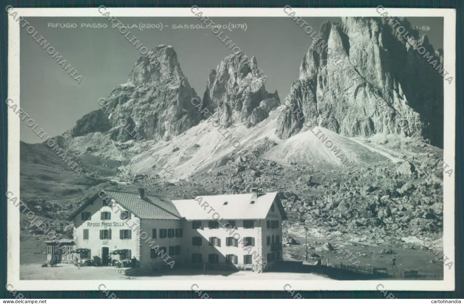 Bolzano Selva Val Gardena Rifugio Passo Sella Sassolungo Foto Cartolina ZC4026 - Bolzano (Bozen)