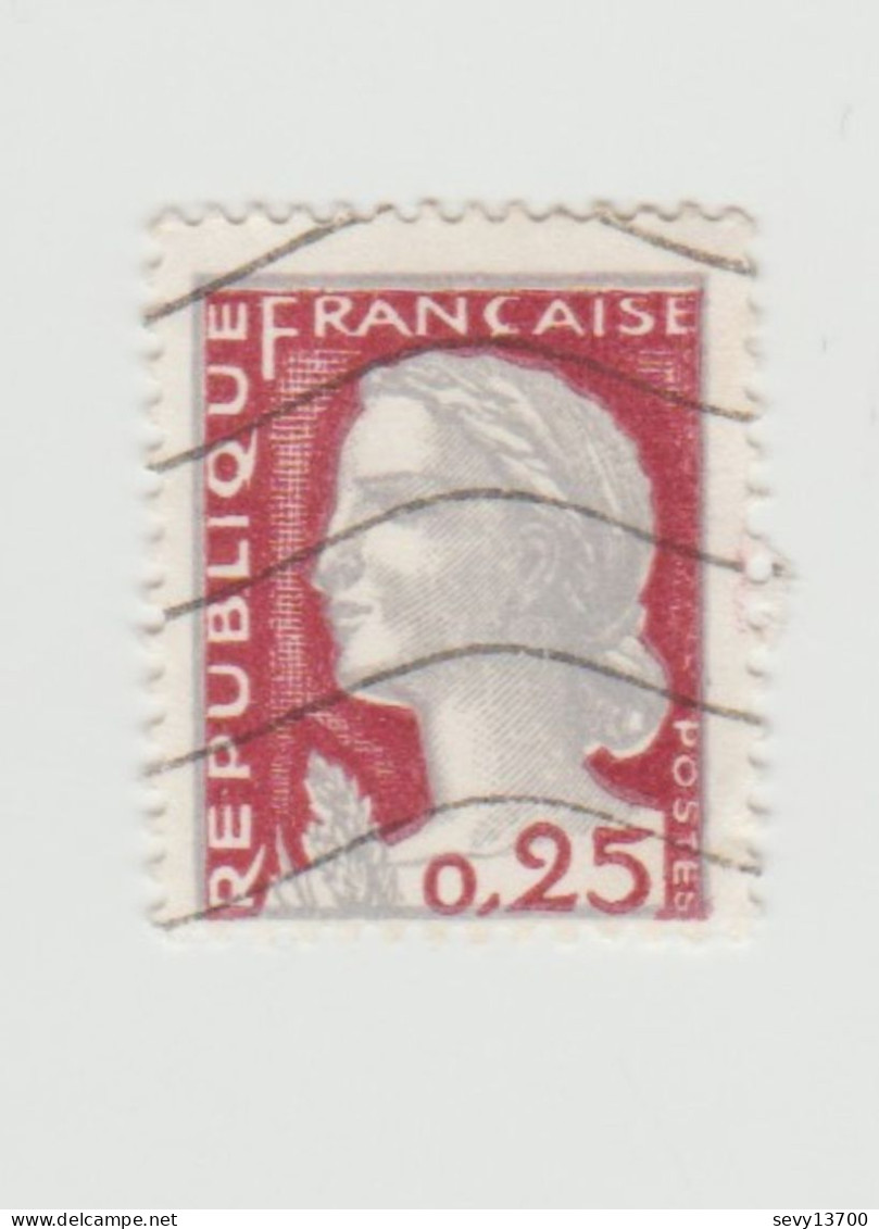 France Timbre Marianne De Decaris YT 1263 Sans Signature - Usados