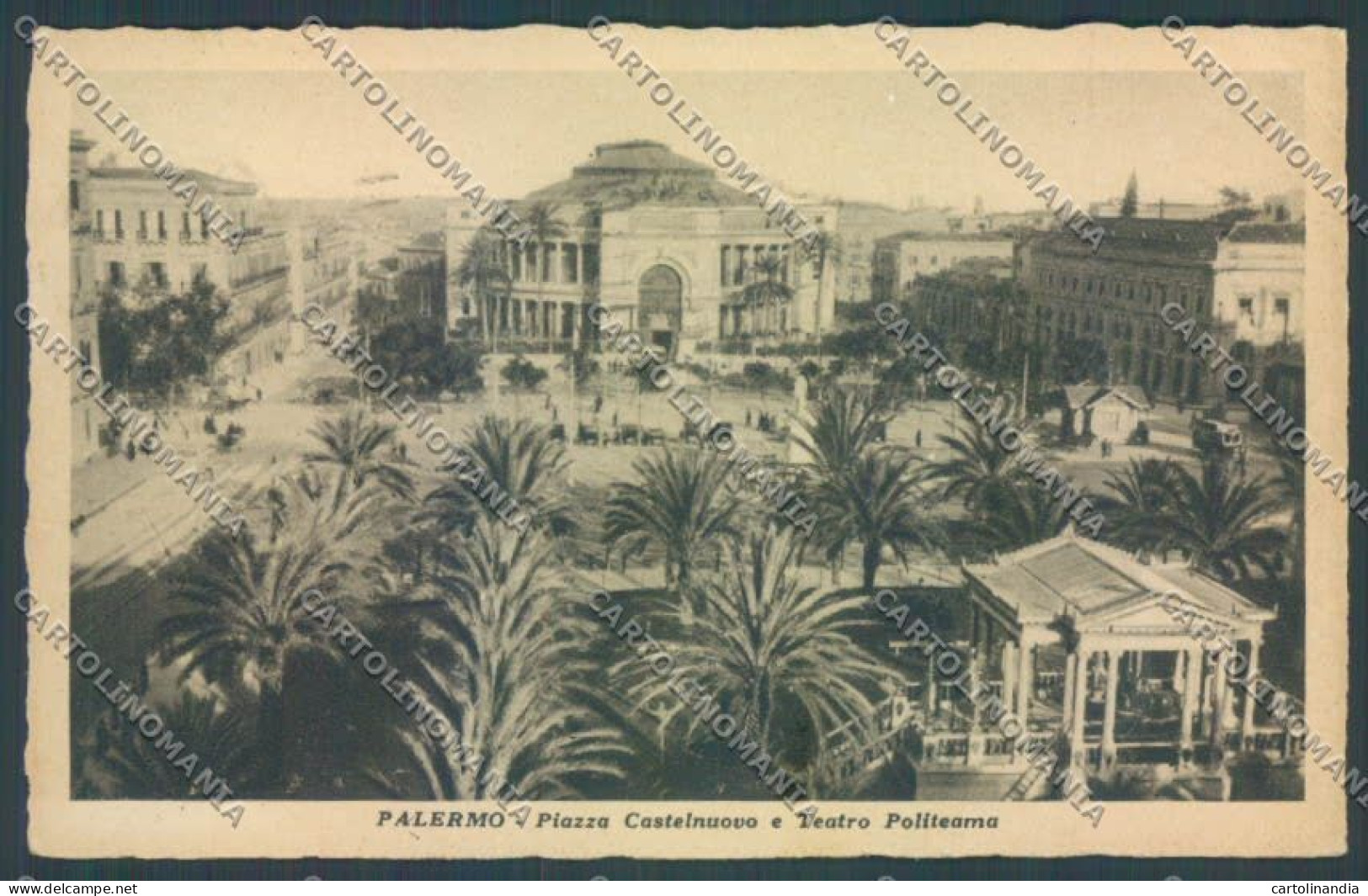 Palermo Città Politeama Cartolina ZT7502 - Palermo