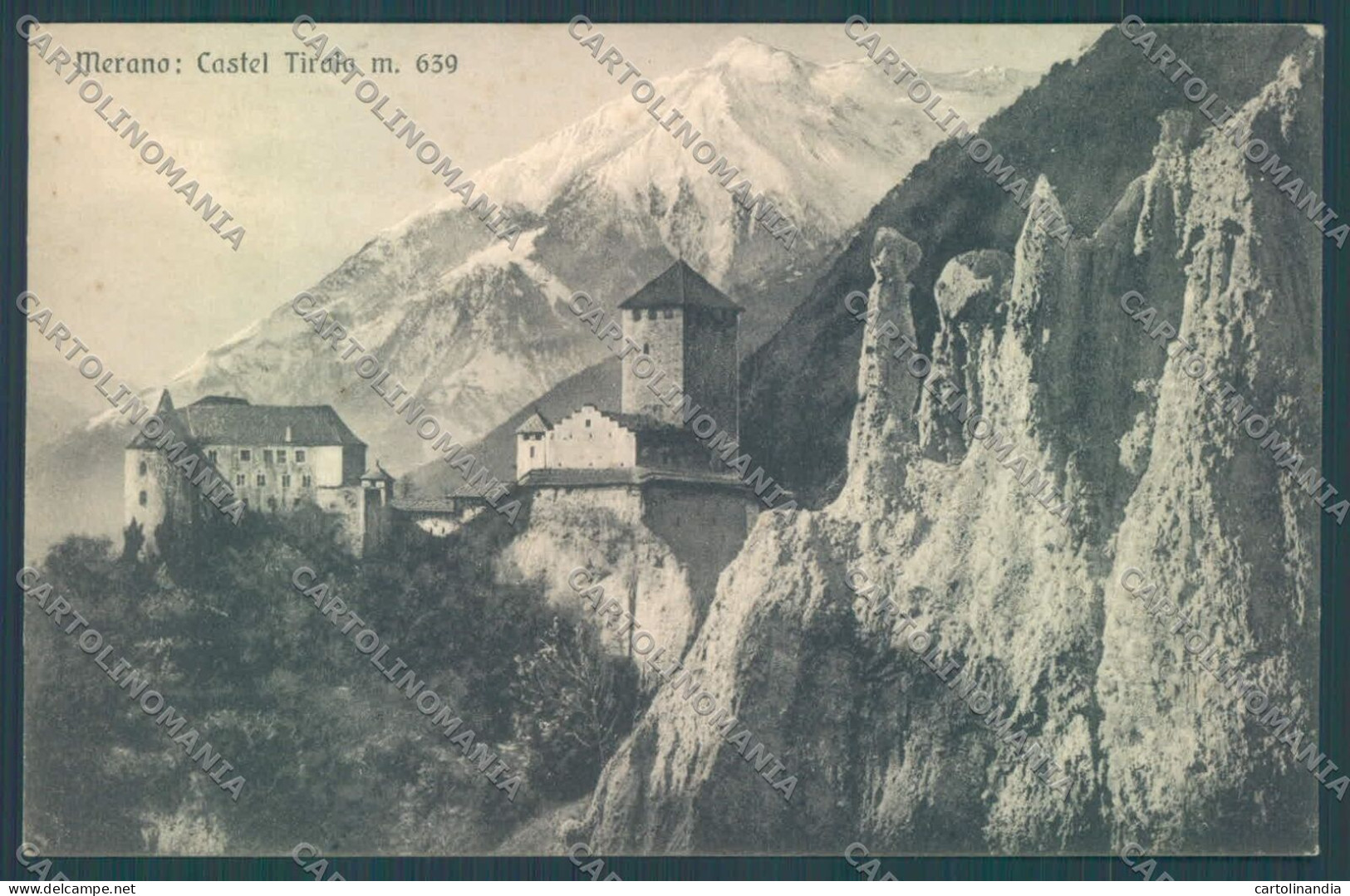 Bolzano Merano Castel Tirolo Piramidi Di Terra Cartolina ZC3967 - Bolzano (Bozen)