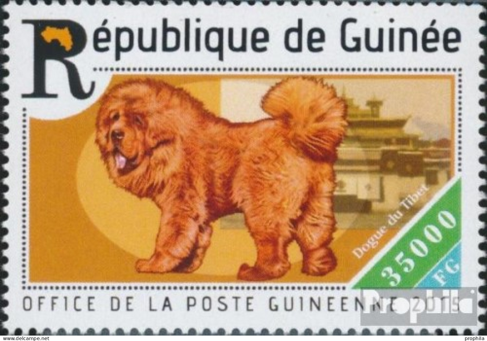 Guinea 11072 (kompl. Ausgabe) Postfrisch 2015 Hunde - Guinea (1958-...)