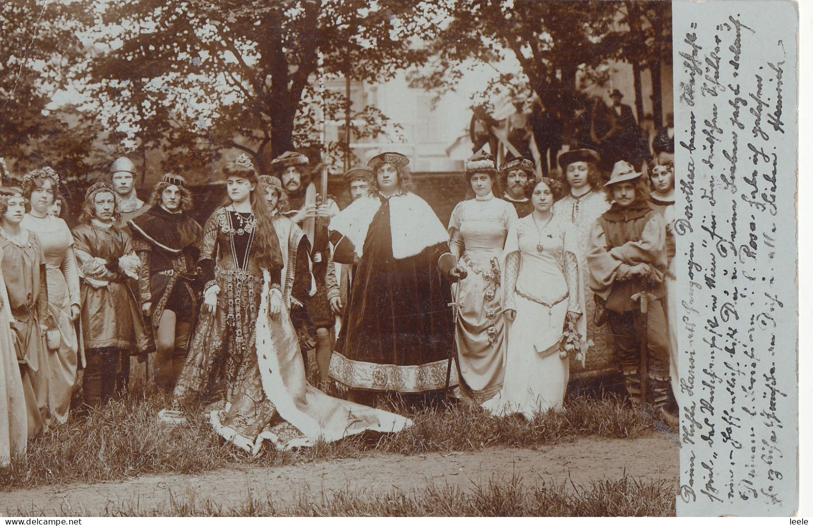 A28. Vintage Austrian Postcard. Pageant? - Otros & Sin Clasificación